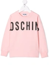 MOSCHINO LOGO-PRINT STRETCH-COTTON SWEATSHIRT