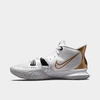 Nike Kyrie 7 Basketball Shoes In White/metallic Gold/black/grey Fog