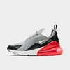 Nike Big Kids' Air Max 270 Casual Shoes In Light Smoke Grey/white/dark Smoke Grey