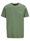 Apc Logo-embellished T-shirt In Grey Green