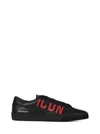 Dsquared2 Icon Low-top Lace-up Sneakers In Black