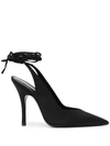 Attico Venus 105mm Leather Pumps In Black