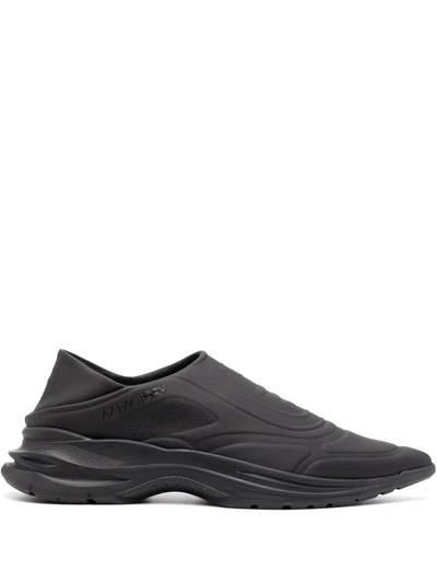 Az Factory Collapsible-heel Neoprene And Mesh Slip-on Trainers In Schwarz