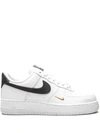 Nike Air Force 1 Low Essential "white/black/gold" Sneakers In White
