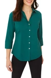 Foxcroft Mary Button-up Blouse