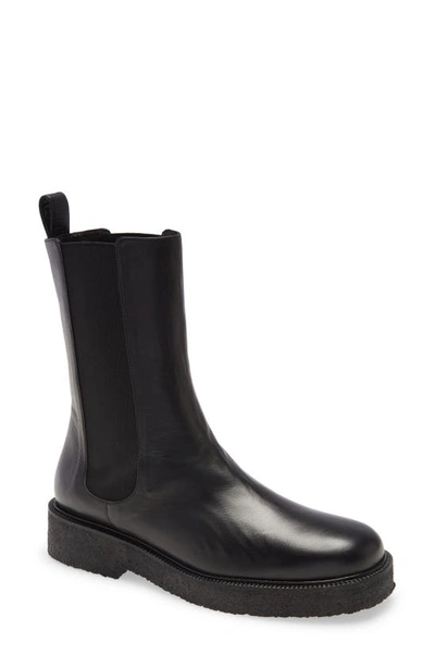 Staud Palamino Goatskin Chelsea Boots In Black