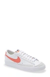 Nike White & Red Blazer Low '77 Sneakers In White/ Magic Ember/ Lime Ice