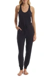 Commando Luxury Rib Racerback Jumpsuit In Black