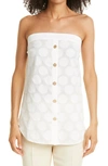 MILLY PENN CLIP DOT STRAPLESS TOP,98PT33-Y1