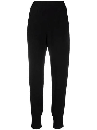 Alberta Ferretti Wool-cashmere Blend Trousers In Black