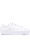 Nike White Low Platform Blazer Sneakers In 白色