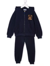 MOSCHINO EMBROIDERED-TEDDY TRACKSUIT SET