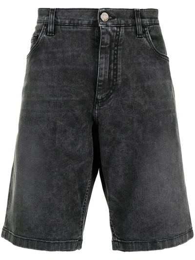 Dolce & Gabbana Stonewash Knee-length Denim Shorts In Combined Colour