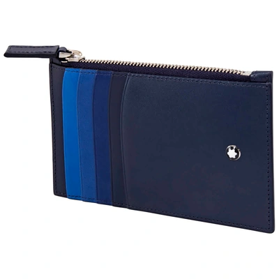 Montblanc Meisterstuck 5cc Card Pouch 126217 In Blue