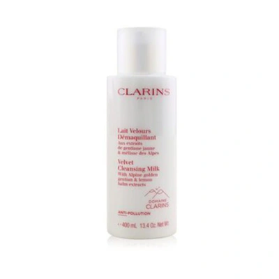 Clarins Velvet Cleansing Milk With Alpine Golden Gentian & Lemon Balm Extracts 13.4 oz Skin Care 33808103788 In Gold Tone,yellow