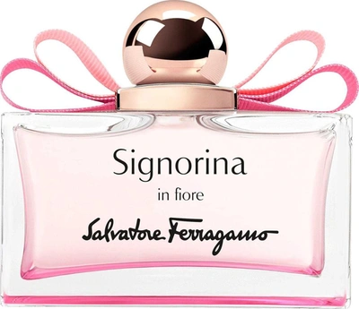 Ferragamo Signorina In Fiore / S.  Edt Spray 3.4 oz (100 Ml) (w) In Red,white