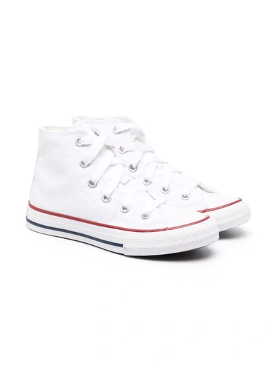 Converse Kids' Chuck Taylor All Star Core Hi Sneakers In White/ Garnet/ Navy