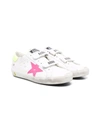 GOLDEN GOOSE OLD SCHOOL STAR-PATCH LOW-TOP LEATHER SNEAKERS