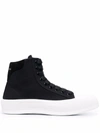 ALEXANDER MCQUEEN CHUNKY-SOLE LACE-UP SNEAKERS