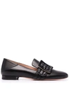 BALLY COLLAPSABLE-BACK LEATHER LOAFERS