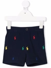 RALPH LAUREN POLO PONY EMBROIDERED SHORTS