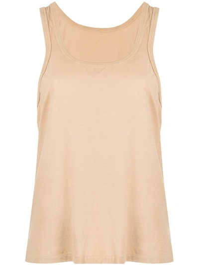 Re/done Beach Tank Top In Braun