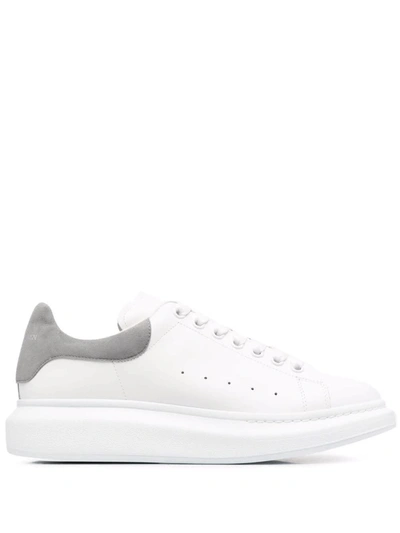 Alexander Mcqueen Man White And Grey Oversize Sneakers