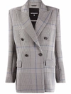 PATRIZIA PEPE HOUNDSTOOTH-CHECK DOUBLE-BREASTED BLAZER
