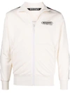 Palm Angels X Missoni Sport Logo Print Contrast Trim Track Jacket In Weiss