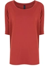 Lygia & Nanny Cropped-sleeve T-shirt In Rot
