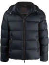 Moorer Brett Feather-down Puffer Jacket In Schwarz