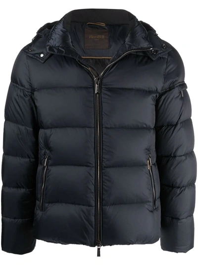 Moorer Brett Feather-down Puffer Jacket In 蓝色