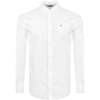 Tommy Jeans Slim Fit Oxford Shirt In White