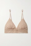 Hanky Panky Signature Lace Padded Triangle Bralette In Neutrals