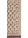 Gucci Jacquard Gg Supreme Scarf In Multicolor