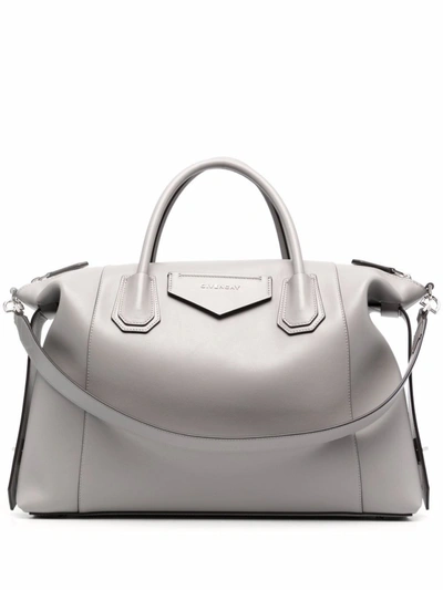 Givenchy Medium Antigona Soft Tote Bag In Grey