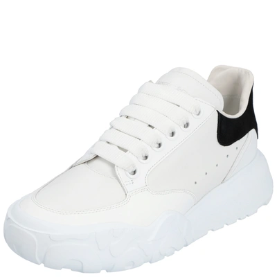 Pre-owned Alexander Mcqueen White/black Court Trainer Size Eu 39.5