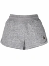 Golden Goose Grey Grey Embroidered Logo Shorts