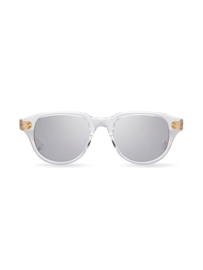 Dita Eyewear Telehacker Round Frame Sunglasses In Transparent