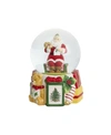 Spode Christmas Tree Musical Snow Globe In White Multi