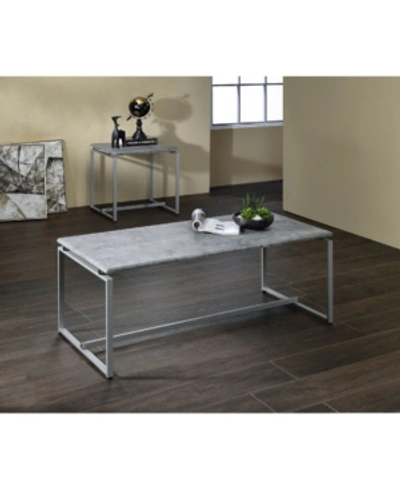 Acme Furniture Jurgen 3-piece Coffee And End Tables Set In Silver