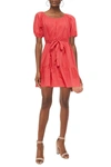 VELVET BY GRAHAM & SPENCER TIERED COTTON-POPLIN MINI DRESS,3074457345625690701