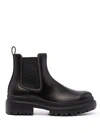 Brunello Cucinelli Leather Beatles Shoe With Jewels On The Side Elastic Bandleather In 黑色