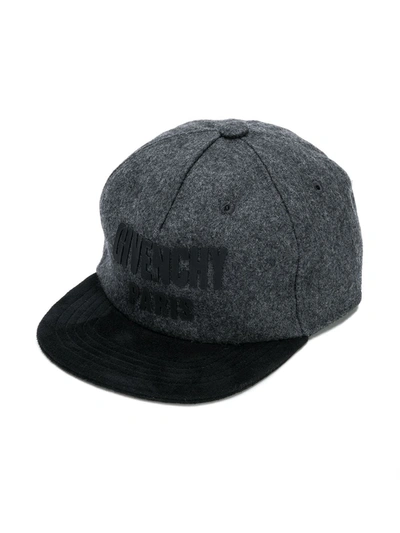 Givenchy Kids' Logo Patch Cap In Grey