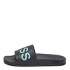 Hugo Boss Sliders Logo - Grey In Grey