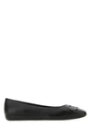 FERRAGAMO BLACK LEATHER GANCINI BALLERINAS  ND SALVATORE FERRAGAMO DONNA 7