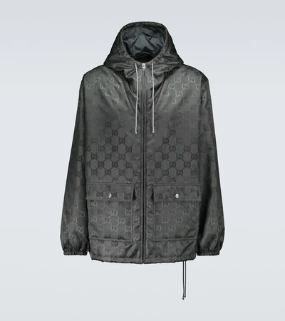 Gucci Off The Grid 连帽夹克 In Grey