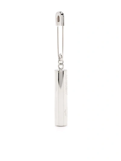 Ambush Battery Charm Single Earring In Silver