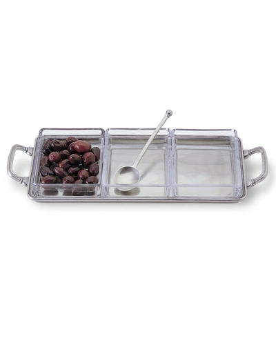 MATCH CRUDITE TRAY WITH HANDLES,PROD245030262