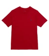 POLO RALPH LAUREN EMBROIDERED COTTON T-SHIRT,P00578303